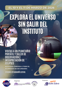 Cartel anunciador de las visitas al Planetario